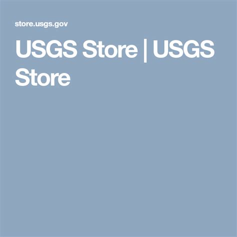 usgs store|usgsstore.